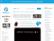 Tablet Screenshot of healthphone.org